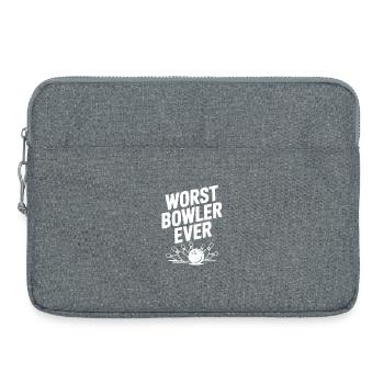 Pire joueur de tous les temps - Sacoche pour ordinateur portable 15 pouces - gris chiné - Devant