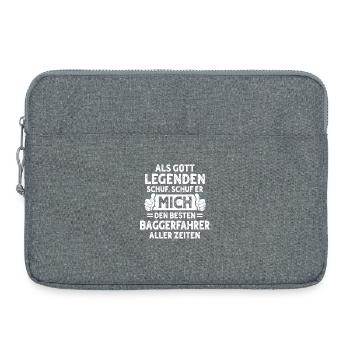 Excavator Operator - Laptop bag 15" - heather grey - Front