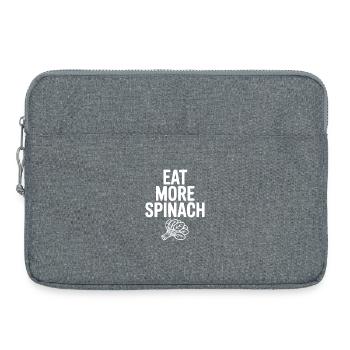 Eat More Spinach - Laptop bag 15" - heather grey - Front