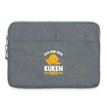 Éleveur de poulets Éleveur de ferme poussins - Sacoche pour ordinateur portable 15 pouces - gris chiné - Devant