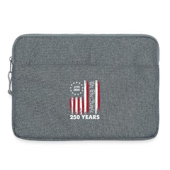 Wir, das Volk, 250 Jahre 1776 bis 2026 USA Pride - Laptoptasche 15" - Grau meliert - Vorne
