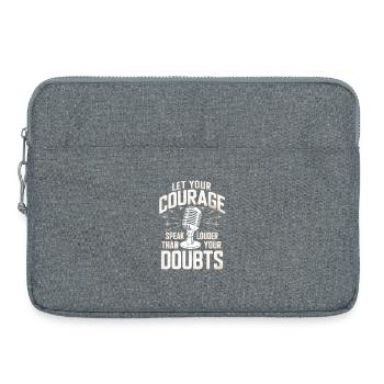 Poetry Slam Sprechen Sie Lauter Slam-poesie - Laptoptasche 15" - Grau meliert - Vorne