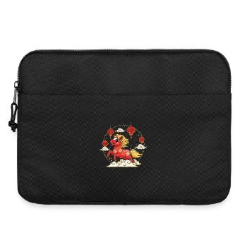 Jahr des Pferdes Chinesischer Tierkreis Chinesisches Neujahr 2026 - Laptoptasche 15" - Schwarz - Vorne