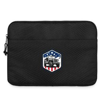 Willys Overland Jeep - 4x4 Bestseller Off Road - Laptoptasche 15" - Schwarz - Vorne