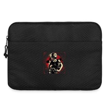 Femme rebelle dans le style grunge rock - Sacoche pour ordinateur portable 15 pouces - noir - Devant