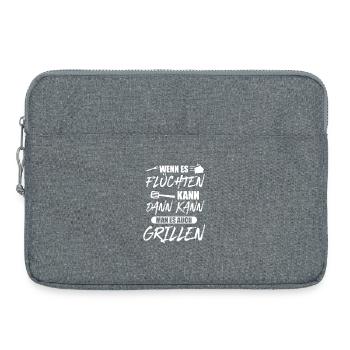 If it can escape, then you can grill it kind of - Laptop bag 15" - heather grey - Front
