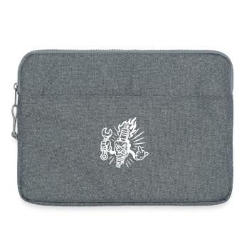 Bad Spark – Freche Zündkerze mit Schraubenschlüsse - Laptoptasche 15" - Grau meliert - Vorne