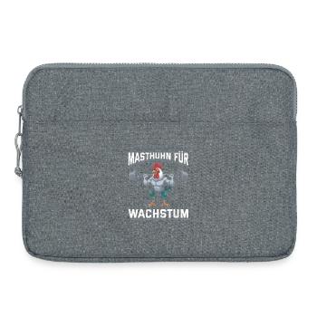 Gewichtheber MASTHUHN FÜR WACHSTUM Lustiges - Laptoptasche 15" - Grau meliert - Vorne