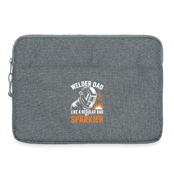 Soudeur qui dit profession, drôle de cadeau de soudeur, - Sacoche pour ordinateur portable 15 pouces - gris chiné - Devant