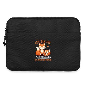 Grande Sœur Amoureuse Renard Frère ou Sœur - Sacoche pour ordinateur portable 15 pouces - noir - Devant