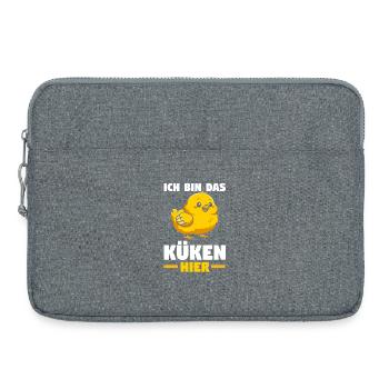 Éleveur de poulets Éleveur de ferme poussins - Sacoche pour ordinateur portable 15 pouces - gris chiné - Devant
