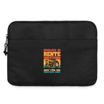 Pension Tractor Pensioner Pension Retirement Farmer Trak - Laptop bag 15" - black - Front