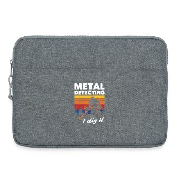 Dirt Fishing Big Foot - Laptop bag 15" - heather grey - Front