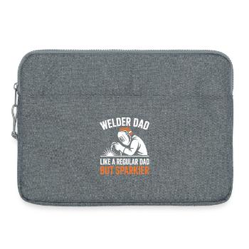 Soudeur qui dit profession, drôle de cadeau de soudeur, - Sacoche pour ordinateur portable 15 pouces - gris chiné - Devant