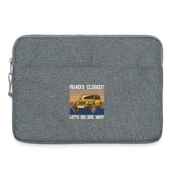 Offroad Racing Dad Off Roading Car - Laptop bag 15" - heather grey - Front