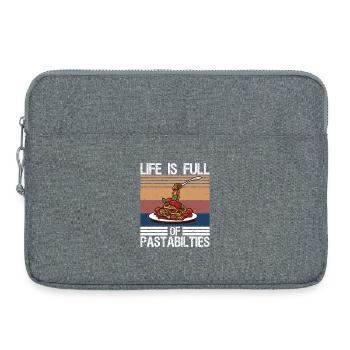 Pasta Lover Life Is Full Of Pastabilities Italian - Laptop bag 15" - heather grey - Front