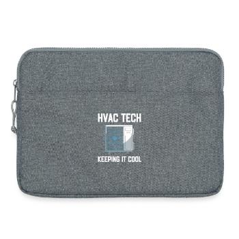 HVAC Tech Keeping It Cool Spruch Techniker - Laptoptasche 15" - Grau meliert - Vorne