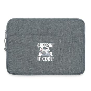 Gruseliger HVAC Geist Geschenk Klima Techniker - Laptoptasche 15" - Grau meliert - Vorne