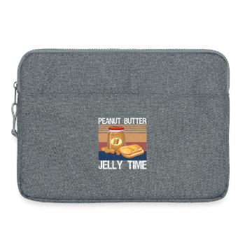 Peanut Butter Jelly Time - Laptoptasche 15" - Grau meliert - Vorne