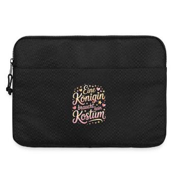 Queen doesn't need a costume disguise carnival - Laptop bag 15" - black - Front