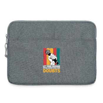 Poésie Slam Speak Loud Slam Poésie - Sacoche pour ordinateur portable 15 pouces - gris chiné - Devant