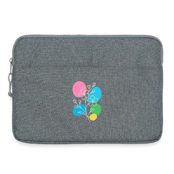 Minimalist Floral Graphic, Boho Summer - Laptop bag 15" - heather grey - Front