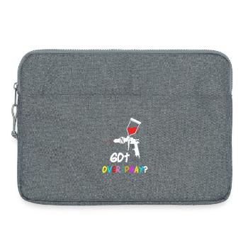 Peinture artistique colorée en surplomb - Sacoche pour ordinateur portable 15 pouces - gris chiné - Devant