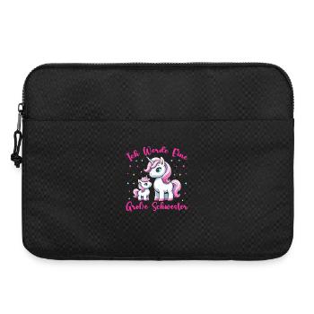 Grande sœur licorne amoureuse aînée - Sacoche pour ordinateur portable 15 pouces - noir - Devant