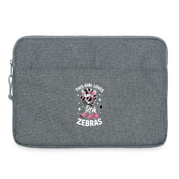 Zebra Saying Funny Zebra Gift - Laptop bag 15" - heather grey - Front