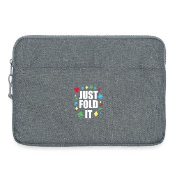 Couleurs colorées, cœurs, piquets, art de poker - Sacoche pour ordinateur portable 15 pouces - gris chiné - Devant