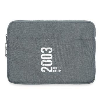 23rd birthday – 2003 Year of birth – 23 years proud - Laptop bag 15" - heather grey - Front