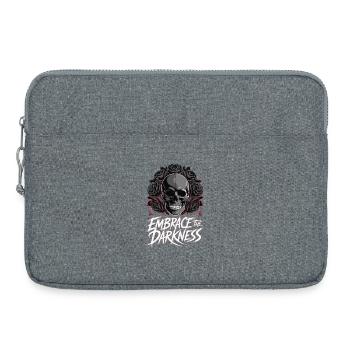 Embrassez les Roses du Crâne des Ténèbres - Sacoche pour ordinateur portable 15 pouces - gris chiné - Devant
