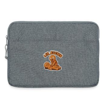 Cake Gingerbread First Aid Saying Funny - Laptop bag 15" - heather grey - Front