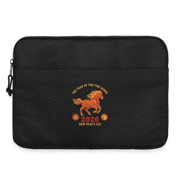 L’Année du Cheval de Feu 2026 Réveillon du Nouvel An - Sacoche pour ordinateur portable 15 pouces - noir - Devant