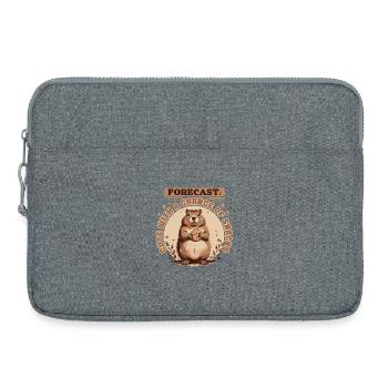 Marmotte du Jour sans fin - Sacoche pour ordinateur portable 15 pouces - gris chiné - Devant