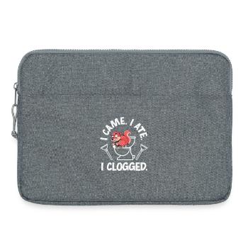 Toilettenverstopfungsmeister Lustiges - Laptoptasche 15" - Grau meliert - Vorne
