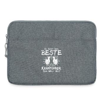 Best Crane Operator - Laptop bag 15" - heather grey - Front