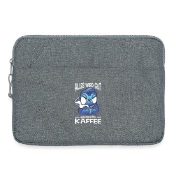 Dictons drôles, tenues amusantes, ironie, sarcasme - Sacoche pour ordinateur portable 15 pouces - gris chiné - Devant