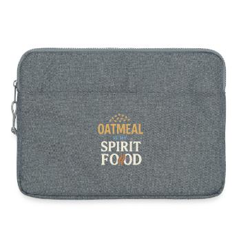 Culture du petit-déjeuner de la bouillie du jour au lendemain - Sacoche pour ordinateur portable 15 pouces - gris chiné - Devant