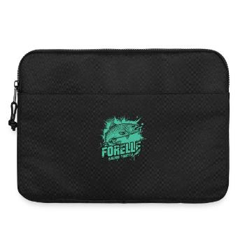 Forelle – Schönheit am Haken - Laptoptasche 15" - Schwarz - Vorne