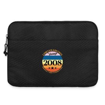 2008 Vintage Birthday Gift - Laptop bag 15" - black - Front