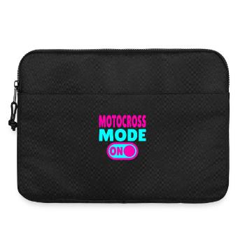 Motocross Mode ON – Dirt & Adrenaline - Laptop bag 15" - black - Front