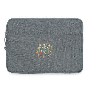 Dancing skeleton shoppers - Laptop bag 15" - heather grey - Front