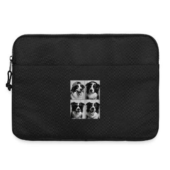 Border Collie - Sacoche pour ordinateur portable 15 pouces - noir - Devant