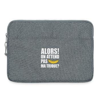 So we don't wait for my provocative humor - Laptop bag 15" - heather grey - Front