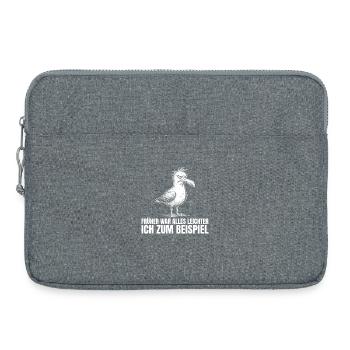 Tout était plus facile avant – moi, par exemple - Sacoche pour ordinateur portable 15 pouces - gris chiné - Devant