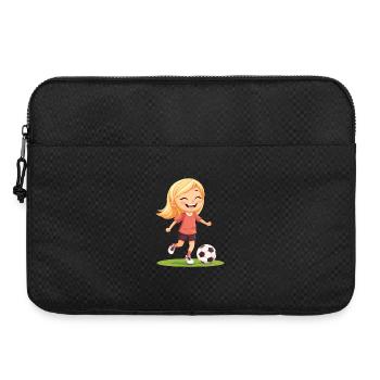 Smiling soccer player - Laptop bag 15" - black - Front
