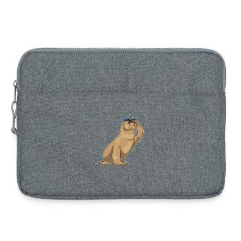 Police des Seals, Police de la Casquette, - Sacoche pour ordinateur portable 15 pouces - gris chiné - Devant