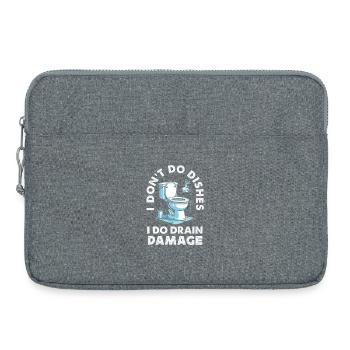 Toilettenverstopfungsmeister Lustiges - Laptoptasche 15" - Grau meliert - Vorne