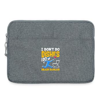 Toilettenverstopfungsmeister Lustiges - Laptoptasche 15" - Grau meliert - Vorne